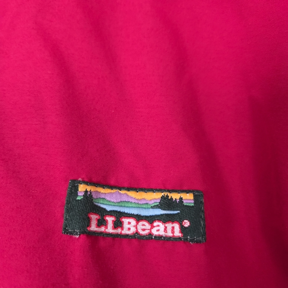 Vintage L.L. Bean Warmup Bomber Jacket Women’s S/M Red Lined Made in USA - Picture 3 of 13